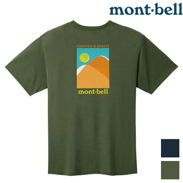 Mont-Bell Wickron 中性款 排汗衣/圓領短袖 1114842 Mountains & Sun