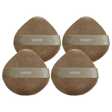 Solone 特級植絨定妝撲/短絨桃形2件組  2組  泰迪絨