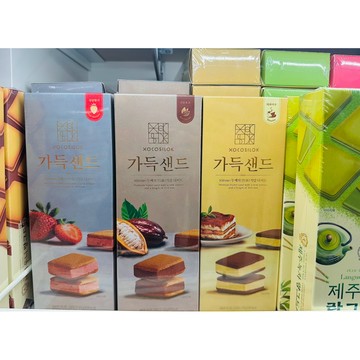 XOCOSILOK韓國Sand 100草莓 夾心餅乾 厚草莓/巧克力/提拉米蘇夾心餅5入 杜拜 開心果巧克力 杜拜巧克力