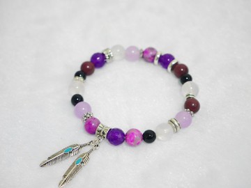 S&A-許願精靈 紫色串珠 手鍊