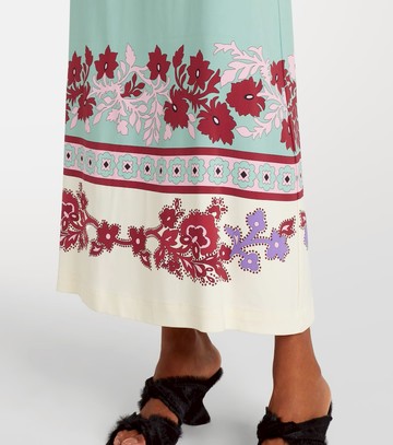 La DoubleJ Halle floral satin maxi dress