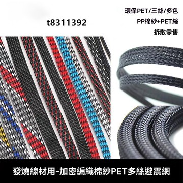 ✨台灣出貨✨電線保護套管 避震網 編織網管蛇皮網三絲加密型PET尼龍套管 發燒線材DIY棉網保護 加密型高品質避震網尼龍