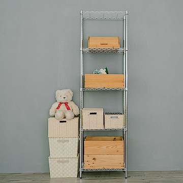 dayneeds 輕型 60x30x210cm 五層電鍍(鎖管)鐵架 波浪架/收納架/置物架