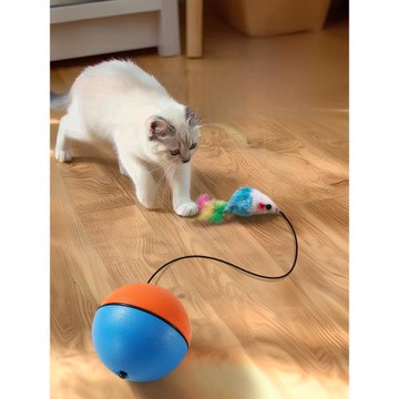 貓玩具自嗨解悶消耗體力老鼠逗貓棒貓運動電動自動逗貓球貓咪用品