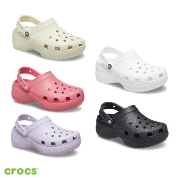 Crocs 卡駱馳 (女鞋) 經典厚底克駱格-206750