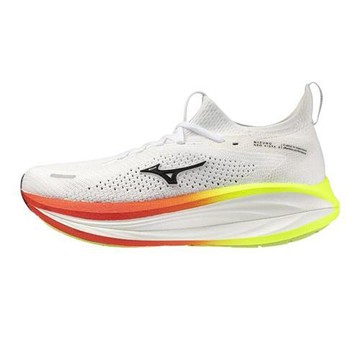 Mizuno 美津濃 慢跑鞋 男鞋 競速 襪套 NEO VISTA 3 白橘 J1GM261051