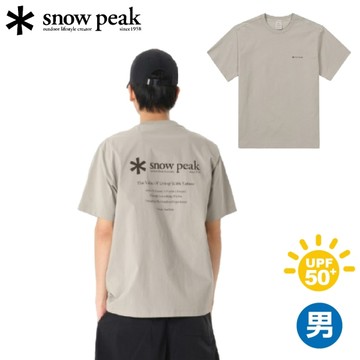 【Snow Peak 韓系日本Clend Hybrid 短袖T恤《淺米色》】SKS26MMDTS56/短T/圓領T/字母T