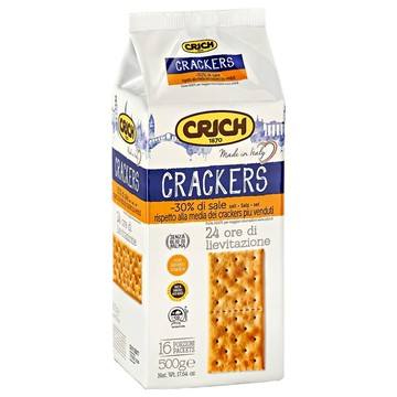 CRICH 克里奇 義大利蘇打餅 原味 無人工色素或防腐劑 清脆口感 獨立小包裝 方便攜帶  500g  1包
