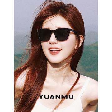 GM墨鏡女2024新款夏季防曬防紫外線高級感太陽眼鏡男可配度數近視