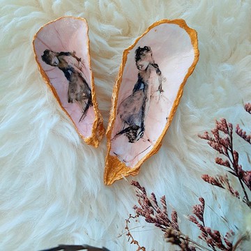 德加與舞者 |蠔殼圈盤|海洋飾品托盤