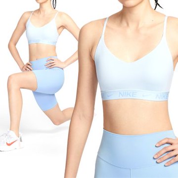 Nike Indy LGT SPT Bra 女款 藍色 輕度支撐 瑜珈 運動 休閒 內衣 FD1063-423