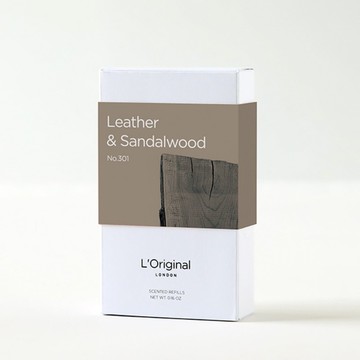 英國 L'Original 精品車用香氛補充裝-皮革與檀香木
