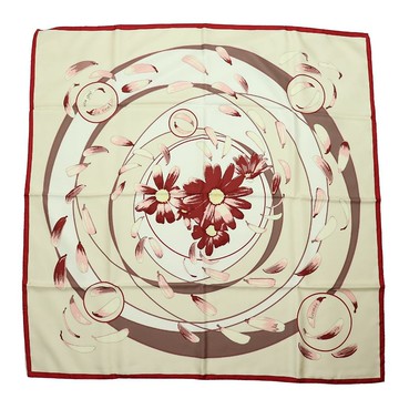 HERMÈS 絲巾 Carre 90 隨風起舞 駝色 - 01245