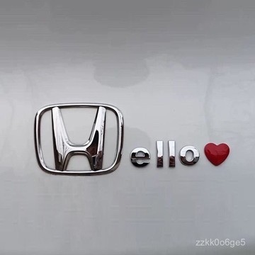 好價在🛒本田hello/honey/happy原車材質3d立體創意車尾貼 HZOT
