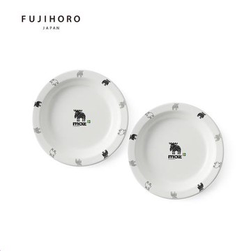 【FUJIHORO 富士琺瑯】 MOZ 琺瑯圓盤23cm  2入