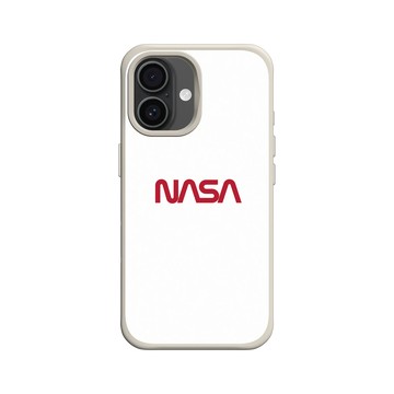 iPhone 16 SolidX 貝殼灰 - NASA - The Worm (White)