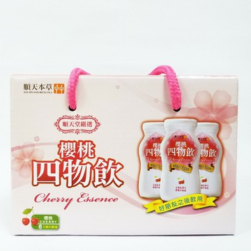 順天本草 櫻桃四物飲 100ml 6瓶/盒 超取一張單限2盒喔
