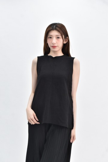 (S) net 棉質純棉無袖黑色上衣