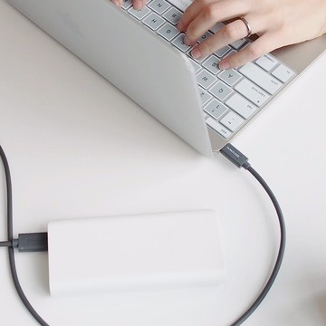 VITAL POWER | USB-C 至 USB 5GBPS 連接線 - 灰色