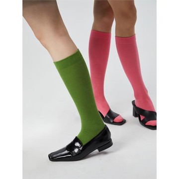 美腿塑形｜小腿襪女分段壓力襪子黑色高筒襪簡約透氣長襪