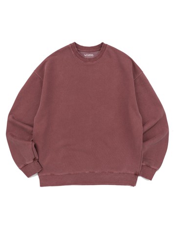 Heavyweight Triple-Layer Custom Pigment Sweatshirt [Burgundy]