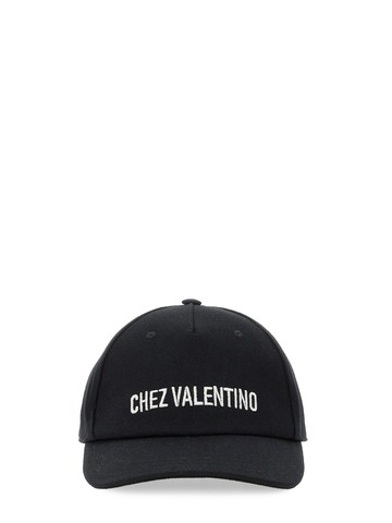 valentino garavani baseball cap with embroidery