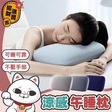 [可睡可靠] 涼感午睡枕 冰絲午睡枕 慢回彈記憶棉 午休枕頭 午休枕 冰絲涼感午睡枕 小枕頭 枕頭 靠墊 靠枕 趴睡枕