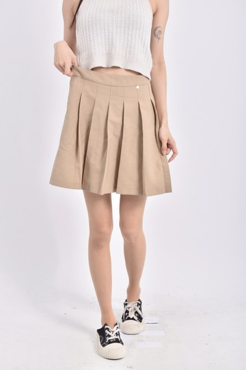 (S) miss studio百摺棕色褲裙