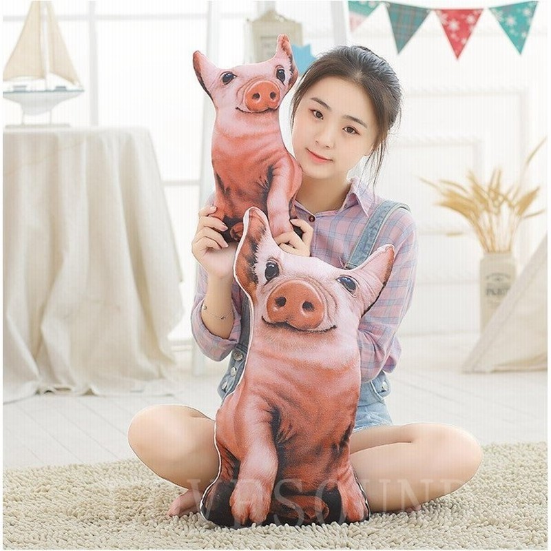 ブタぬいぐるみぶた豚動物抱き枕クッションインテリア雑貨景品リアルコレクションギフト38cm 通販 Lineポイント最大0 5 Get Lineショッピング