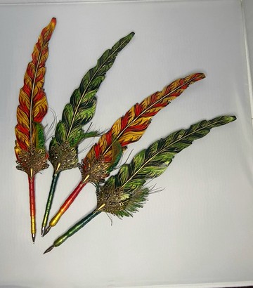 原子筆,皮革羽毛筆,婚禮簽名筆,沾水筆,禮物,GEL筆,Cosplay,