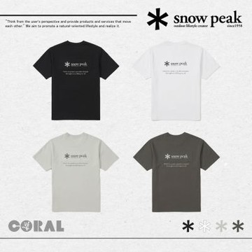 SNOW PEAK Aerocool Woven Patch Short Sleeve T-Shirt Aircool梭織補丁短袖上衣
