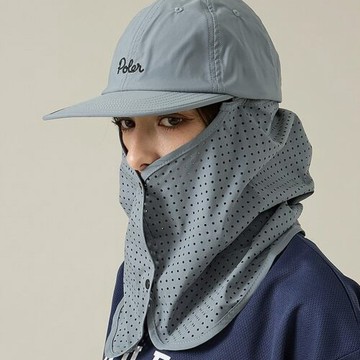 日本限定 POLER OVER SUNGUARD FLOPPY CAP 全罩式防曬遮頸帽 灰