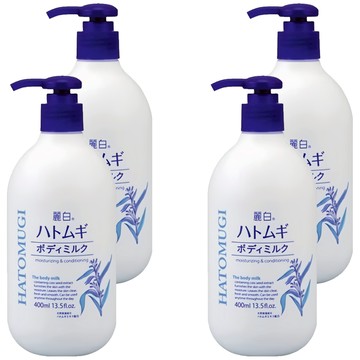 KUMANO 熊野油脂 麗白薏仁乳液 400ml 天然保濕成分  4件