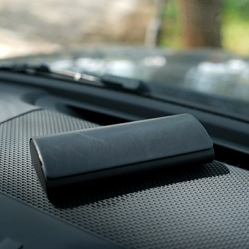 PU皮質復古眼鏡收納盒做舊處理眼鏡盒便攜抗壓耐摔眼鏡盒男女同款