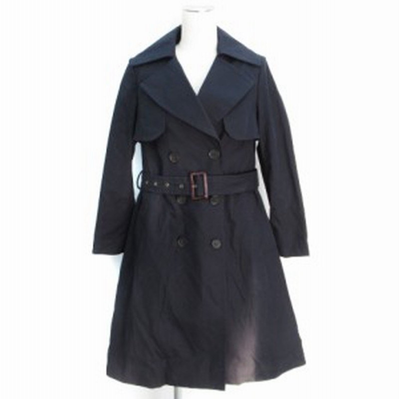 中古 アナトリエ コート トレンチ スプリング ロング丈 ライナー付き ベルト付き 34 紺 ネイビー Ff1 レディース 通販 Lineポイント最大1 0 Get Lineショッピング
