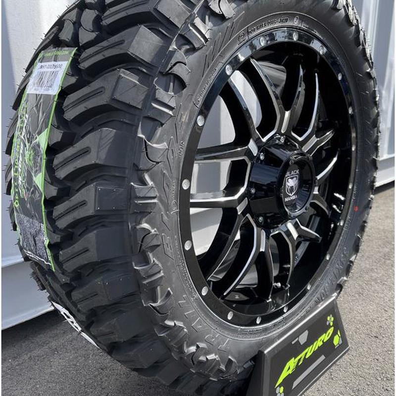 新品 車検対応 TJ JK JLラングラー Black Mamba BM7 20インチスタッドレスタイヤホイール ブリヂストン BLIZZAK DM-V3 285/50R20