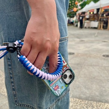 圓織兩用手機繩/飲料提袋 傘繩杯套 手機掛繩 手機短掛繩