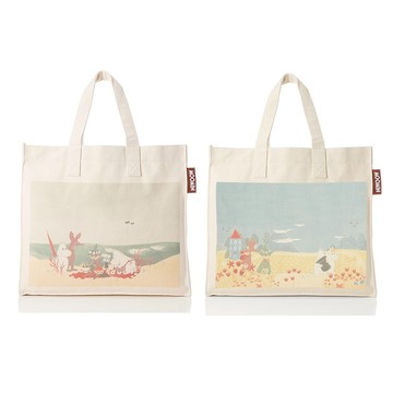 MARUSHIN(丸真) 立體手提袋 Moomin 嚕嚕米系列(聚酯纖維/多色/40x35x11.5cm)