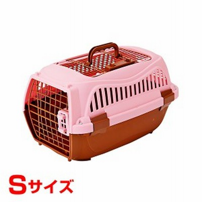[ペティオ]Petio 2ドア スマイルキャリー ピンク S 4903588220227 #w-154908-00-00 犬用品 キャリー・バッグ キャリーコンテナ 防災セッ
