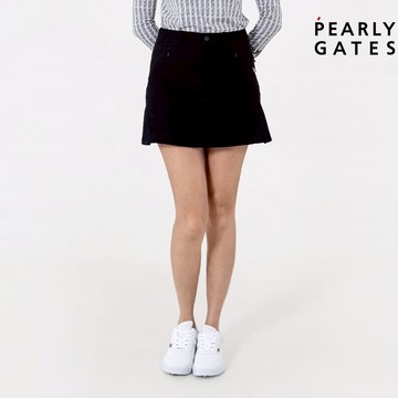 【ṔEARLY GATES】女款寶藍色緹花設計天然材質彈力極佳觸感親膚編紋短裙 JLU84002