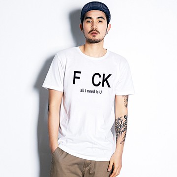 all I need is U 短袖T恤 8色 趣味幽默英文字母文字班服團體服活動批發尾牙