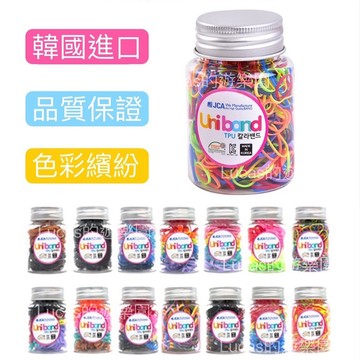 ✈️現貨✈️韓國 Uniband 不咬髮兒童髮圈.繽紛橡皮圈.橡皮筋.綁頭髮.無毒.好綁~韓國製