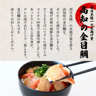 これが魚屋の漬け丼だ！～土佐の漬け丼セット『鰹のタタキ』×『金目鯛』～ 80ｇ×10パック 2種各5P カツオのタタキ 金目鯛 セット 漬け丼 漬け どんぶり 丼 10パック 海鮮 魚 個包装 冷凍