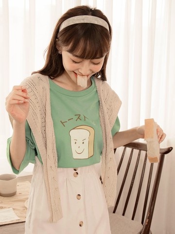 咖啡廳家族．吐司男孩短袖印花TEE