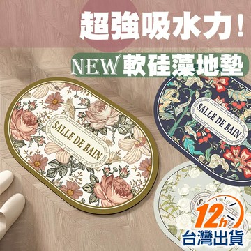 【台灣12h出貨】珪藻墊 硅藻地墊 強力速乾 廚房浴室 吸水地墊 腳踏墊 門墊 浴廁防滑地毯 衛浴 現貨 發票