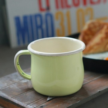 波蘭Emalia Olkusz琺瑯大肚杯250ml(檸黃)(FDN000490)