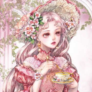 櫻花午茶時光貼紙 (8色)