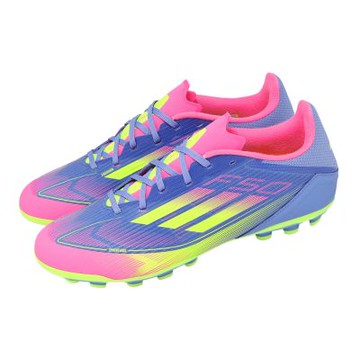 adidas 愛迪達 足球鞋 F50 League 2G/3G AG 男鞋 藍 粉紅 短草皮 軟釘 抓地 IE1263