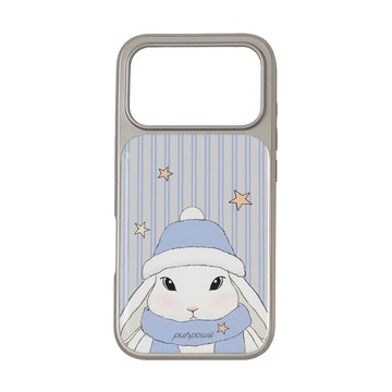 雪人：靠近 (藍色) 銀色 Phone Case