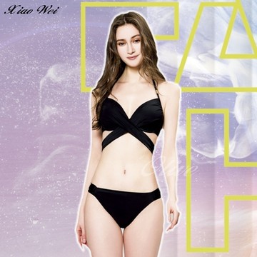 梅林 流行大女二件式鋼圈比基尼泳裝 NO.M34268